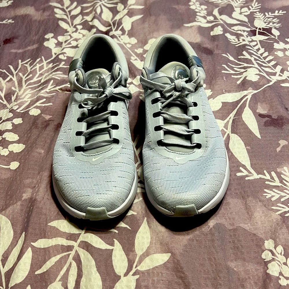 Nike renew gym shoes.  Size 11 Women's. Color grey and white.